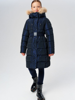 Пальто текстильное с полиуретановым покрытием для девочек