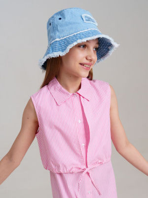 Панама текстильная для девочек