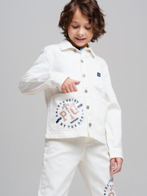 Куртка текстильная джинсовая для мальчиков