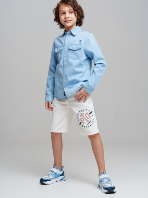 Шорты текстильные джинсовые для мальчиков