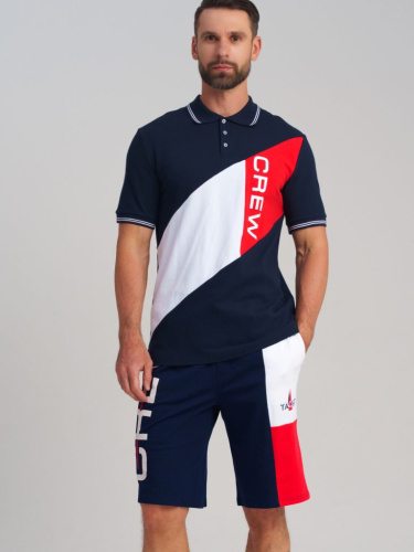 Джемпер трикотажный с воротником поло для мужчин