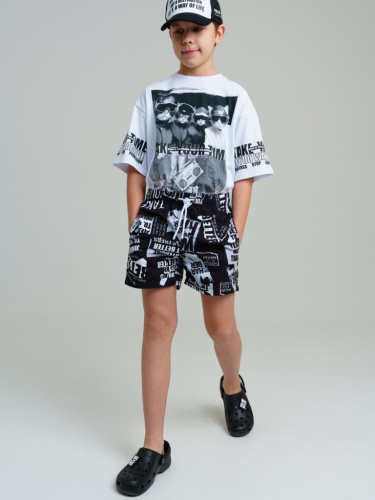 Шорты текстильные плавательные для мальчиков, средней длины