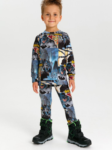 Термокомплект трикот. для мальчиков: фуфайка (футболка) с длин. рук, брюки для эпизод. использования