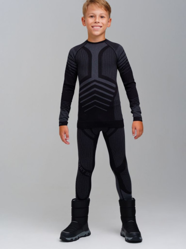 Термокомплект трикот. для мальчиков: фуфайка (футболка) с длин. рук, брюки для эпизод. использования