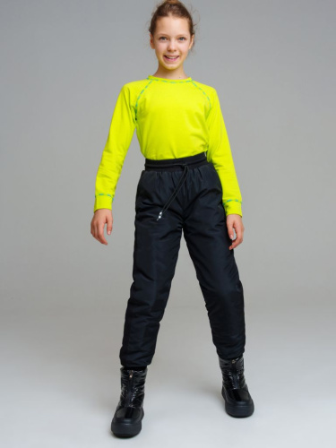 Брюки текстильные с полиуретановым покрытием для девочек