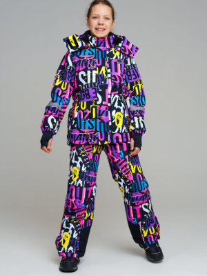 Комплект текстильный с полиуретановым покрытием для девочек: куртка, брюки