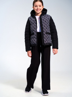 Куртка текстильная с полиуретановым покрытием для девочек