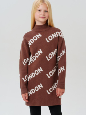 Платье трикотажное для девочек