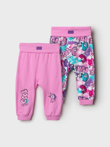 Ползунки детские трикотажные для девочек, 2 шт в комплекте