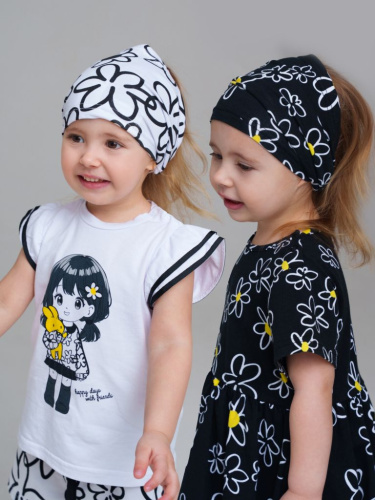 Косынка детская трикотажная для девочек, 2 шт в комплекте