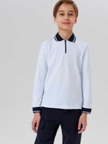 Джемпер трикотажный с воротником поло для мальчиков