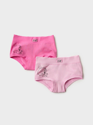Трусы трикотажные для девочек, 2 шт в комплекте