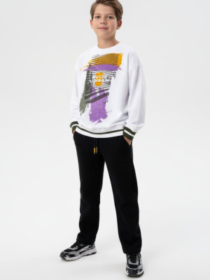 Брюки текстильные утепленные флисом для мальчиков