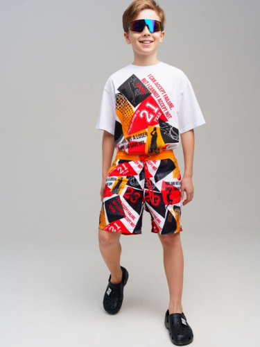 Шорты текстильные плавательные для мальчиков, длинные