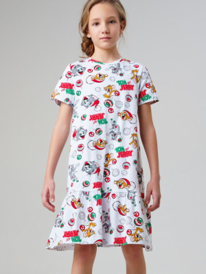 Сорочка ночная трикотажная для девочек