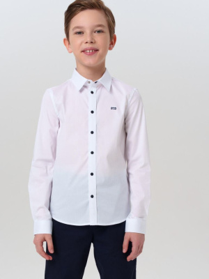 Рубашка текстильная для мальчиков (slim fit)