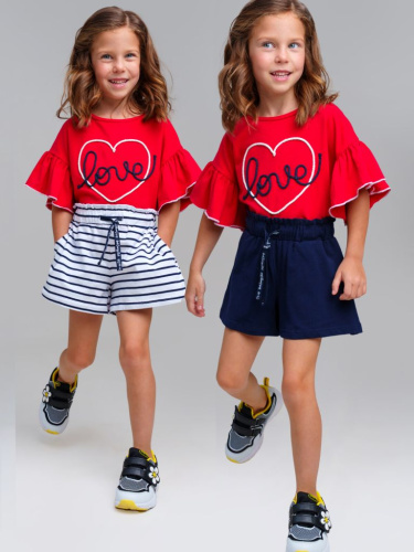 Шорты трикотажные для девочек, 2 шт в комплекте