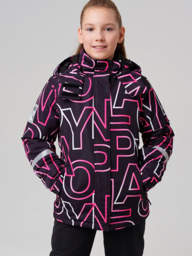 Куртка текстильная с полиуретановым покрытием для девочек