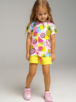 Комплект для девочки: футболка, шорты