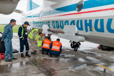 Самолет-зондировщик вызвал осадки на лесном пожаре в Среднеколымском районе / ЯСИА   