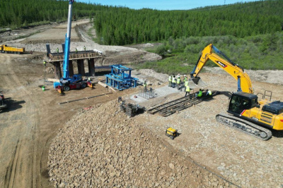 Мост через реку Чуоналыр могут сдать раньше срока / ЯСИА   