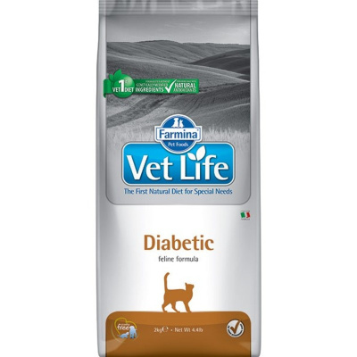 Farmina Vet Life Cat Diabetic ветеринарный диетический сухой корм для взрослых кошек с заболеванием сахарного диабета диетические супер премиум для взрослых со свининой мешок Импортный корм 1 уп. х 1 шт. х 10 кг