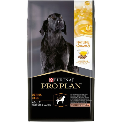 Pro Plan Nature Elements сухой корм для собак средних и крупных пород для здоровья кожи и шерсти, с высоким содержанием лосося - 2 кг повседневный супер премиум для взрослых с рыбой породы крупного размера мешок Импортный корм 1 уп. х 1 шт. х 2 кг