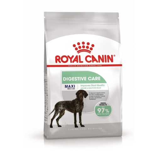 Royal Canin Maxi Digestive Care полнорационный сухой корм для взрослых собак крупных пород с чувствительным пищеварением - 3 кг повседневный супер премиум для взрослых с курицей породы крупного размера мешок Россия 1 уп. х 1 шт. х 3 кг