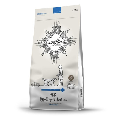 Craftia Galena Dog Hypoallergenic Derm Care корм для собак при пищевой аллергии и заболеваниях кожи - 10 кг ветеринарный для взрослых для всех пород мешок Сербия 1 уп. х 1 шт. х 10 кг
