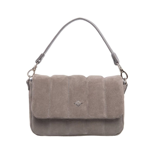Женская сумка Elinor Light Grey Suede
