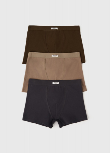 Трусы-боксеры для мальчиков, 3 шт., Бежевый