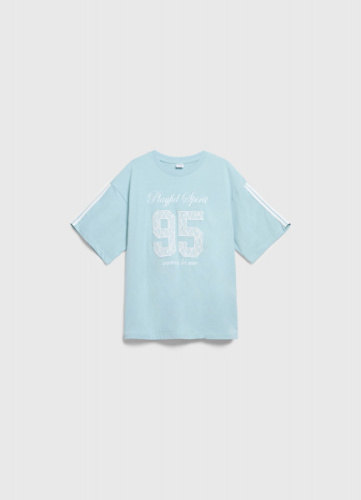 Футболка с аппликацией для девочек, Зеленый