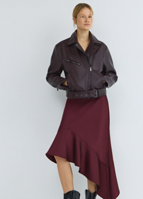 Куртка из искусственной кожи, Фиолетовый