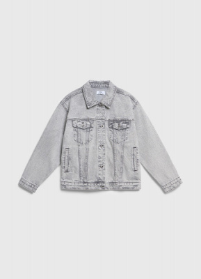Джинсовая куртка для девочек, Серый