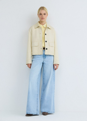 Куртка из искусственной замши, Желтый