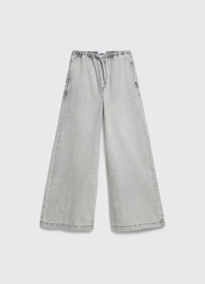 Джинсы Wide leg для девочек, Серый