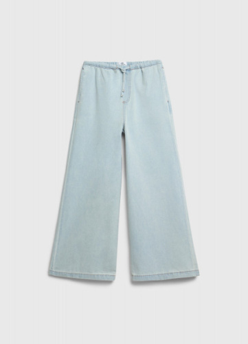 Джинсы Wide leg для девочек, Голубой