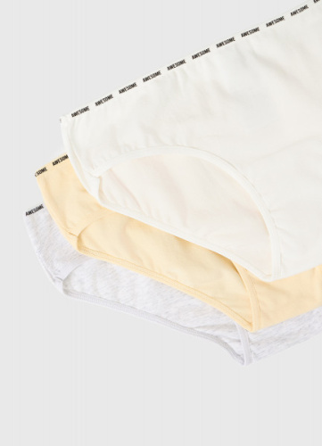 Трусы-слипы для девочек, 3 шт., Мультицвет