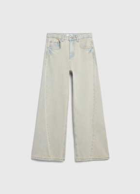 Джинсы Wide leg для девочек, Голубой