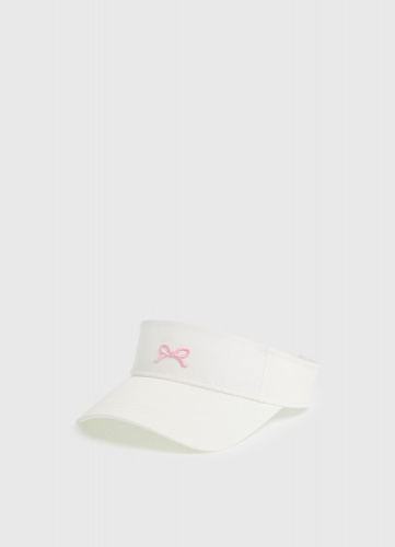 Козырёк на липучке для девочек, Белый