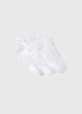 Короткие носки для мальчиков, 3 пары, Белый