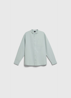 Рубашка с воротником-стойкой для мальчиков, Зеленый