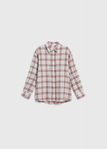 Рубашка из жатого хлопка для девочек, Бежевый