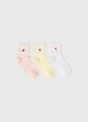 Носки для девочек, 3 пары, Мультицвет