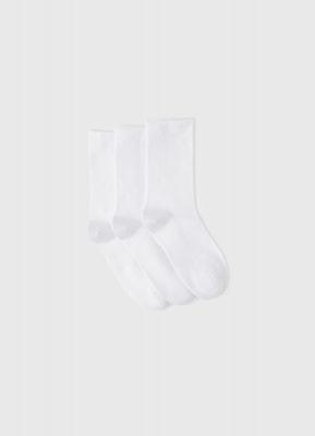 Комфортные носки, 3 пары, Белый