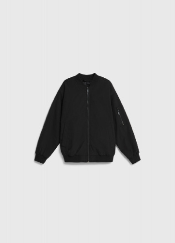 Утеплённый бомбер для мальчиков, Черный