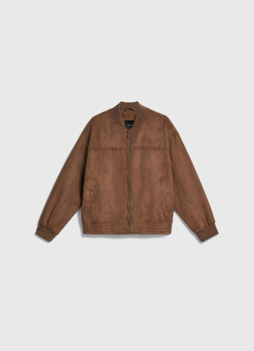 Бомбер из искусственной замши для мальчиков, Оранжевый