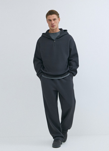 Широкие трикотажные брюки Wide leg, Серый