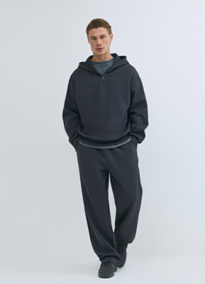 Широкие трикотажные брюки Wide leg, Серый