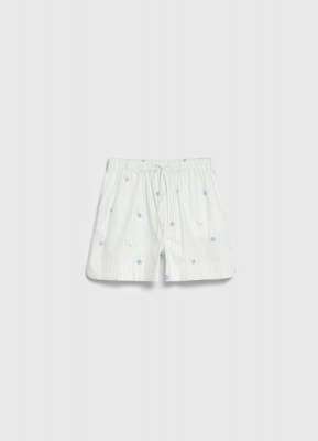 Шорты пижамные, Белый